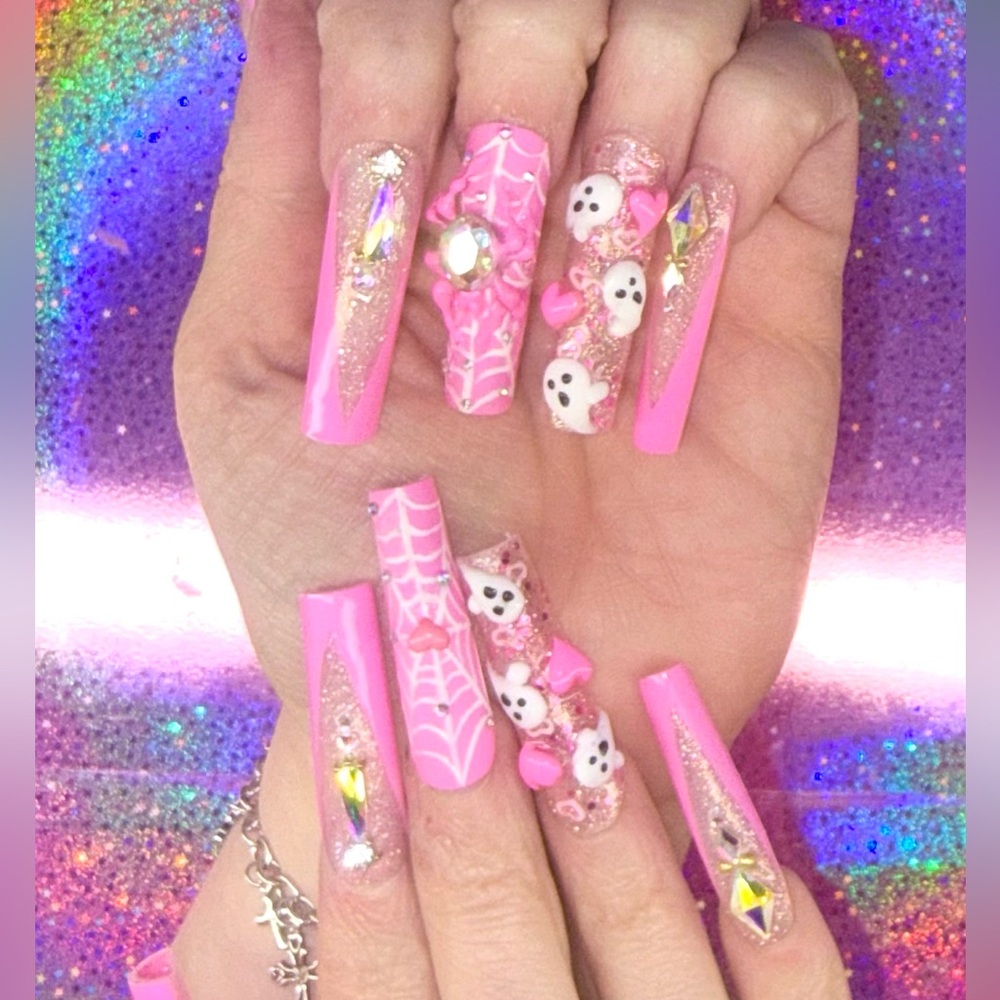 Spooky Barbie Pink Ghost (Large Extra Long Set)